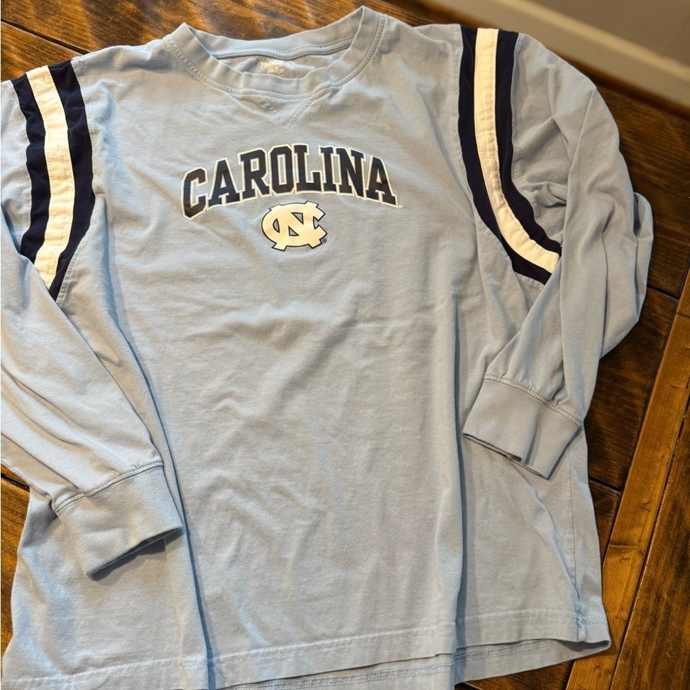 University of North Carolina Tarheels Long Sleeve T-shirt Mens Size 2XL Blue UNC